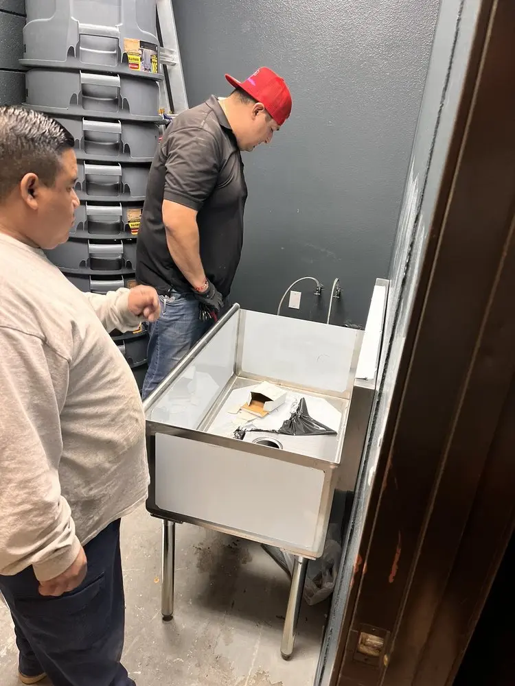 Commercial plumbing and sink installation in Ironhorse